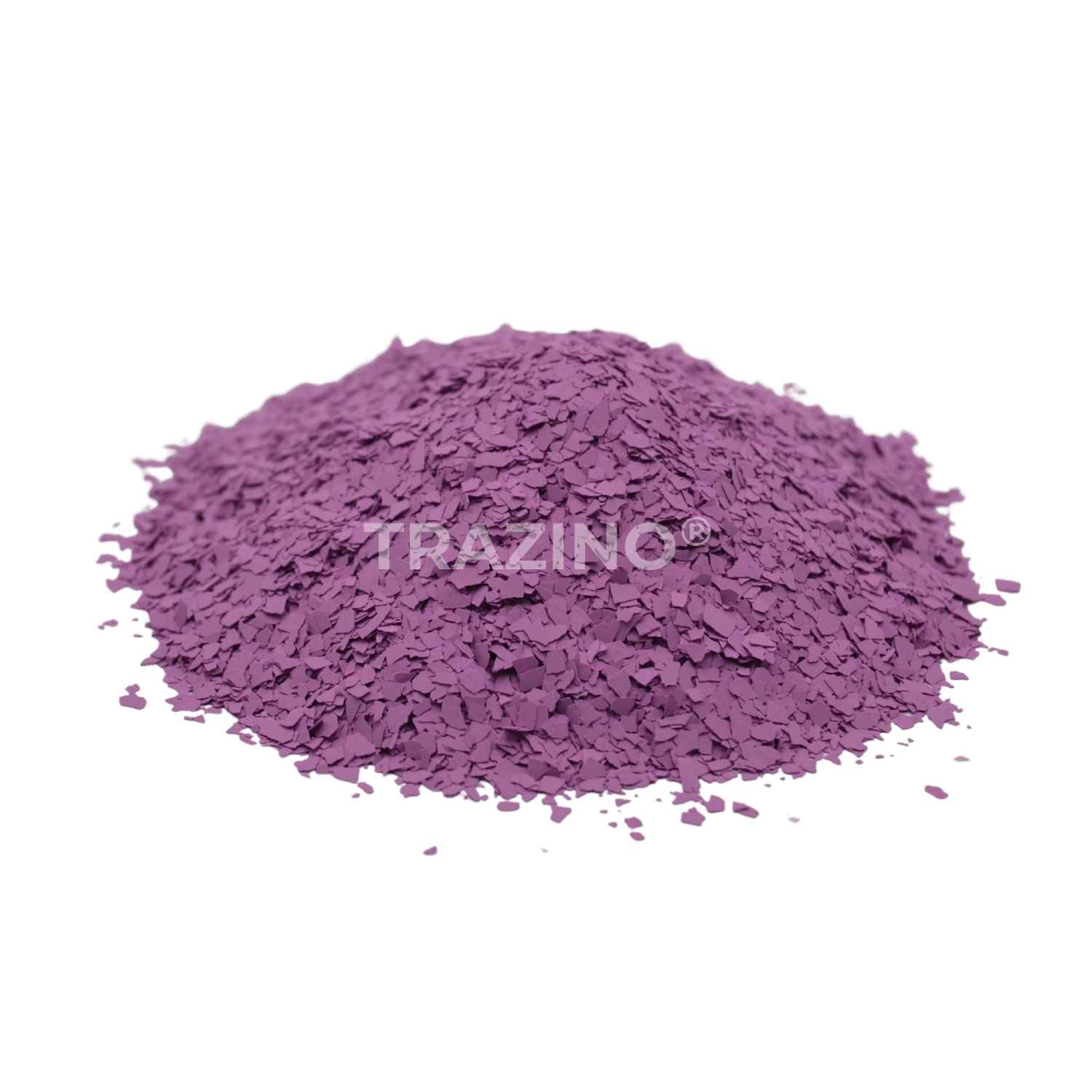 Trazino® Farbchips in Violett zum Einstreuen für Beschichtungen Trazino® Farbchips in Violett zum Einstreuen für Beschichtungen